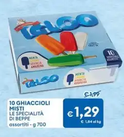 MD Discount 10 ghiaccioli misti le specialità di beppe offerta