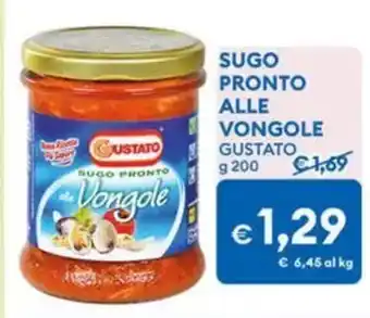 MD Discount Sugo pronto alle vongole gustato offerta