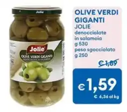 MD Discount Olive verdi giganti jolie denocciolate in salamoia offerta