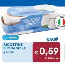 MD Discount Ricottine buona spesa! offerta