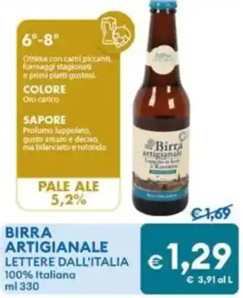 MD Discount Birra artigianale lettere dall'italia offerta