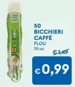 MD Discount 50 BICCHIERI CAFFÉ FLOU offerta