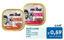 MD Discount Paté cane miba pollo e coniglio vitello e carote offerta