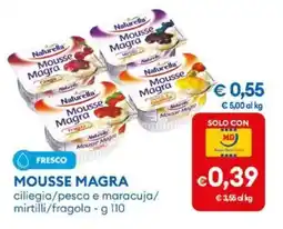MD Discount Mousse magra ciliegia/pesca e maracuja/ mirtilli/fragola offerta