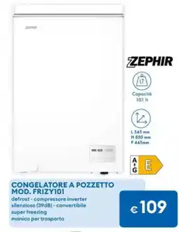 MD Discount Zephir congelatore a pozzetto MOD. FRIZY101 offerta