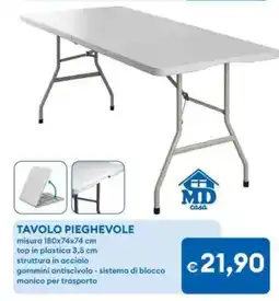 MD Discount Md casa tavolo pieghevole offerta