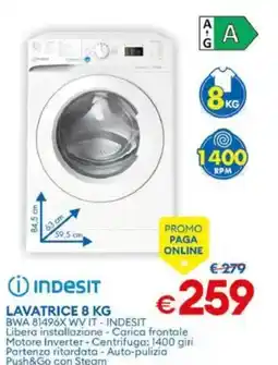 MD Discount Lavatrice BWA 81496X WV IT-INDESIT offerta