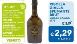 MD Discount Ribolla gialla spumante brut colle bacco offerta