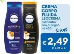 MD Discount Crema corpo fluida leocrema nutriente/ olio di argan offerta