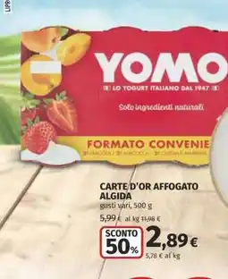 Coop CARTE D’OR AFFOGATO ALGIDA offerta