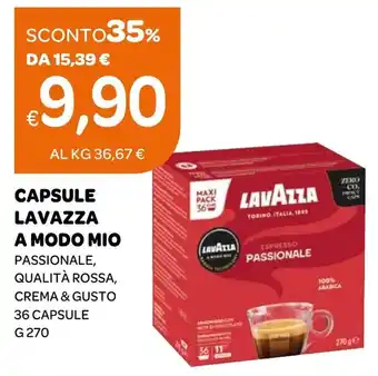 Ekom Capsule Lavazza a modo mio passionale offerta