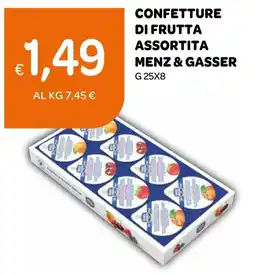 Ekom Confettura di frutta assortita Menz & Gasser offerta