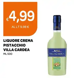 Ekom Liquore Crema Pistacchio Villa Cardea offerta