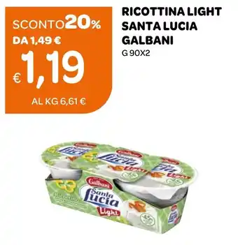 Ekom Ricottina Light Santa Lucia Galbani offerta