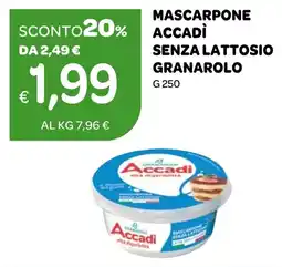 Ekom Mascarpone Accadi senza lattosio offerta