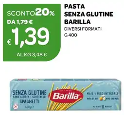 Ekom Pasta senza glutine Barilla offerta