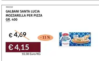 Prezzemolo e Vitale GALBANI SANTA LUCIA MOZZARELLA PER PIZZA offerta