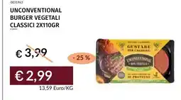 Prezzemolo e Vitale UNCONVENTIONAL BURGER VEGETALI CLASSICI offerta
