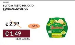 Prezzemolo e Vitale Buitoni Pesto Delicato Senza Aglio offerta