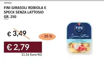 Prezzemolo e Vitale FINI GIRASOLI ROBIOLA E SPECK SENZA LATTOSIO offerta
