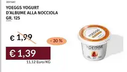 Prezzemolo e Vitale YOEGGS YOGURT D'ALBUME ALLA NOCCIOLA offerta