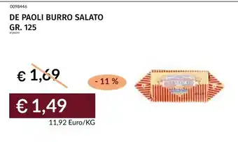 Prezzemolo e Vitale DE PAOLI BURRO SALATO offerta