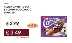 Prezzemolo e Vitale Algida Cornetto Soft Biscotto e Cioccolato offerta