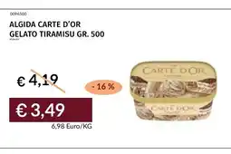 Prezzemolo e Vitale Algida Carte d'Or Gelato Tiramisu offerta