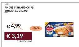 Prezzemolo e Vitale FINDUS FISH AND CHIPS BURGER XL offerta