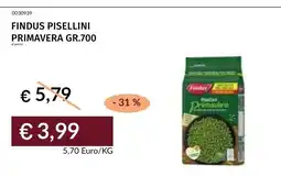 Prezzemolo e Vitale FINDUS PISELLINI PRIMAVERA offerta