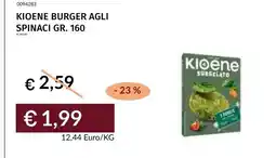 Prezzemolo e Vitale KIOENE BURGER AGLI SPINACI offerta