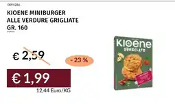 Prezzemolo e Vitale KIOENE MINIBURGER ALLE VERDURE GRIGLIATE offerta