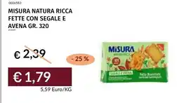Prezzemolo e Vitale MISURA NATURA RICCA FETTE CON SEGALE E AVENA offerta