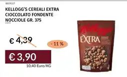 Prezzemolo e Vitale Kellogg's Cereali Extra Cioccolato Fondente Nocciole offerta