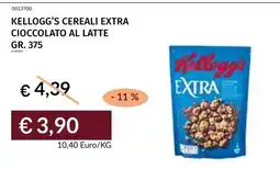 Prezzemolo e Vitale Kellogg's Cereali Extra Cioccolato al Latte offerta