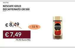 Prezzemolo e Vitale NESCAFE GOLD DECAFFEINATO offerta