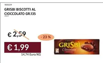 Prezzemolo e Vitale GRISBI BISCOTTI AL CIOCCOLATO offerta