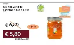 Prezzemolo e Vitale GIU GIU MIELE DI CASTAGNO BIO offerta