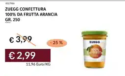 Prezzemolo e Vitale ZUEGG CONFETTURA 100% DA FRUTTA ARANCIA offerta
