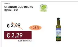 Prezzemolo e Vitale CRUDOLIO OLIO DI LINO BIO offerta