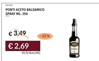 Prezzemolo e Vitale PONTI ACETO BALSAMICO offerta