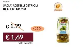 Prezzemolo e Vitale SACLA' ACETELLI CETRIOLI offerta