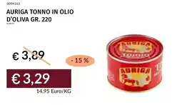 Prezzemolo e Vitale AURIGA TONNO IN OLIO D'OLIVA offerta