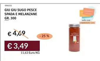 Prezzemolo e Vitale GIU GIU SUGO PESCE SPADA E MELANZANE offerta