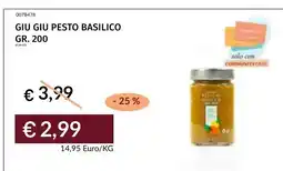 Prezzemolo e Vitale GIU GIU PESTO BASILICO offerta