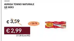 Prezzemolo e Vitale Auriga Tonno Naturale offerta