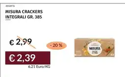 Prezzemolo e Vitale MISURA CRACKERS INTEGRALI offerta
