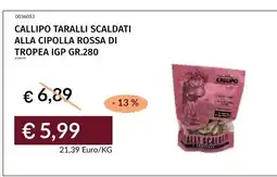 Prezzemolo e Vitale CALLIPO TARALLI SCALDATI ALLA CIPOLLA ROSSA DI TROPEA IGP offerta