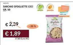 Prezzemolo e Vitale Sarchio Sfogliette Ceci offerta