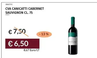 Prezzemolo e Vitale CVA CANICATTI CABERNET SAUVIGNON offerta